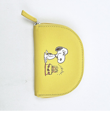 スヌーピー アクセサリーポーチ イエロー トラベル SNOOPY