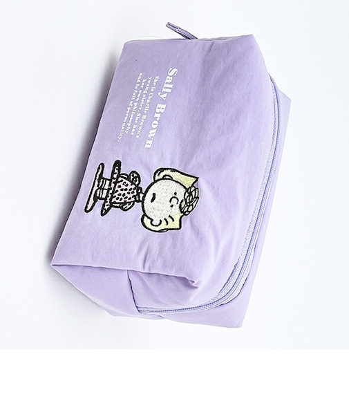 スヌーピー サリー コスメポーチ アップリケ SNOOPY