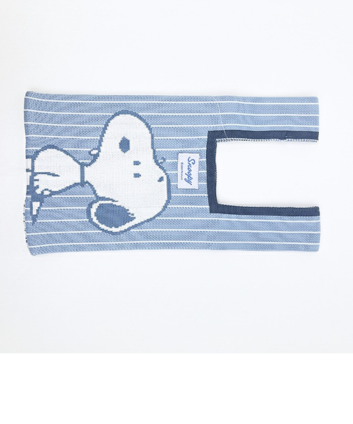 スヌーピー ニットミニトートバッグ ブルー SNOOPY