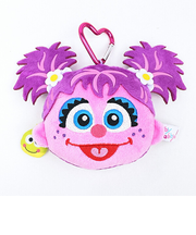 セサミストリート アビー カラビナ付き小銭入れ