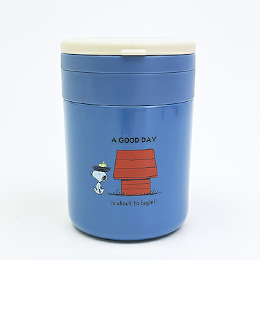 スヌーピー 折りたたみハンドル付保温・保冷デリカポット ランチ SNOOPY