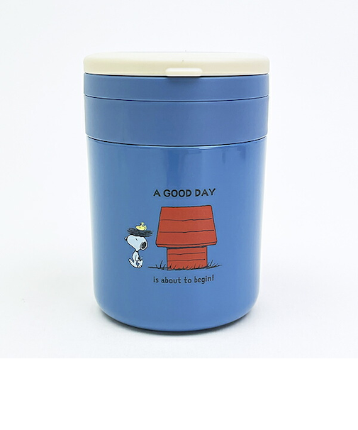 スヌーピー 折りたたみハンドル付保温・保冷デリカポット ランチ SNOOPY
