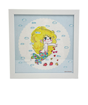 水森亜土 額装 人魚 インテリア