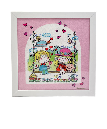 水森亜土 額装 ブランコ インテリア