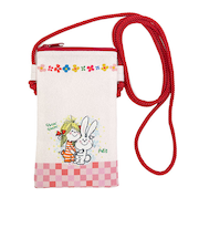 水森亜土 スマホショルダー うさぎ