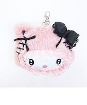 サンリオ ハローキティ ファイスリールパスケース ふわふわケープ ピンク sanrio