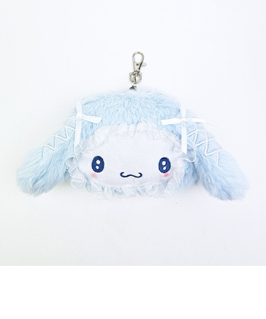サンリオ シナモロール ファイスリールパスケース ふわふわケープ ブルー シナモン sanrio
