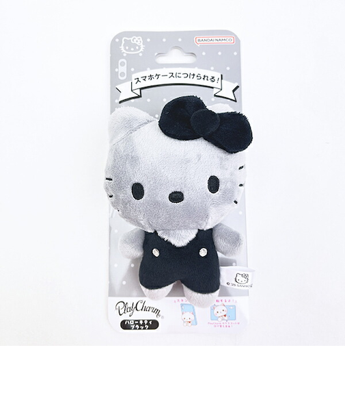 サンリオ キティ PlayCharm ブラック スマホ用品 iPhone Android sanrio