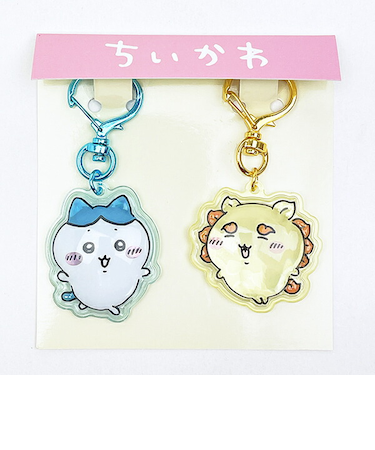 ちいかわ ハチワレ×シーサー ぷっくりったいペアーキーホルダー
