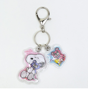 スヌーピー 2連エアキーホルダー （パステル） SNOOPY