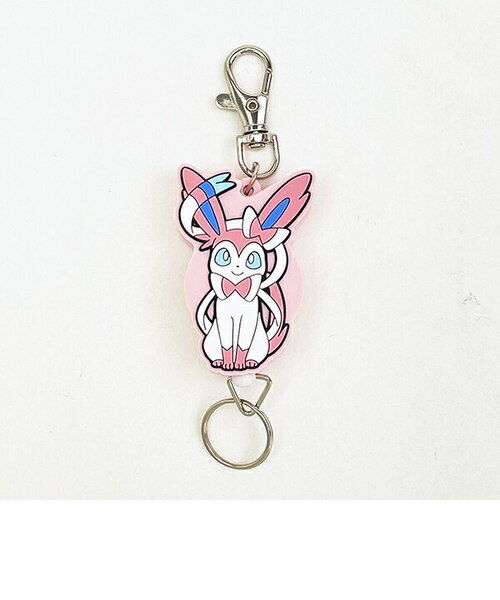 ポケットモンスター ニンフィア（おすわり） ラバーリールキーホルダー