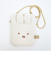 ミッフィー miffy どっとポーチ ショルダーショート ボア アイボリー