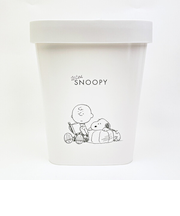 スヌーピー ストックスストッパー付きダストボックス (with) SNOOPY