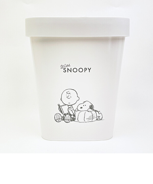 スヌーピー ストックスストッパー付きダストボックス (with) SNOOPY