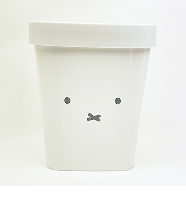 ミッフィー miffy フェイス ストックスストッパー付きダストボックス