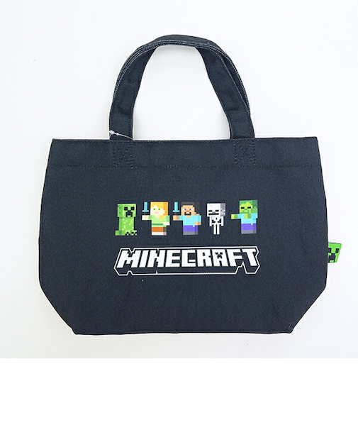 マインクラフト ミニトートバッグ ブラック ランチ
