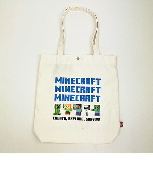 マインクラフト トートバッグ クリーム