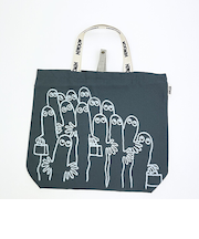 ムーミン ニョロニョロ ポータブルトートバッグ エコバッグ MOOMIN