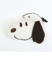 スヌーピー ダイカットフェイスポーチ モカ SNOOPY
