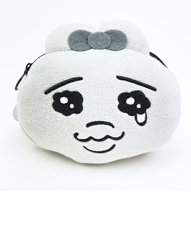 おぱんちゅうさぎ もちもちポーチ モノクロ