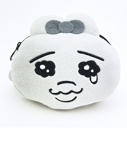 おぱんちゅうさぎ もちもちポーチ モノクロ