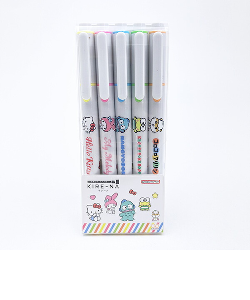サンリオ KIRE-NA(キレーナ) 蛍光ペン 5色セット(ベーシック) 文具 日本製 Sanrio