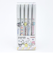 サンリオ KIRE-NA(キレーナ) 蛍光ペン 5色セット(ペールカラー) 文具 日本製 Sanrio