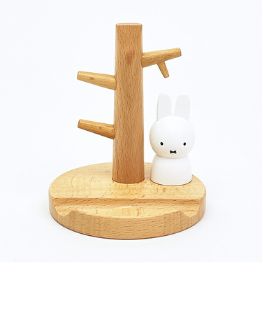 ミッフィー miffy ウッドドールスマートフォンスタンド スマホ用品
