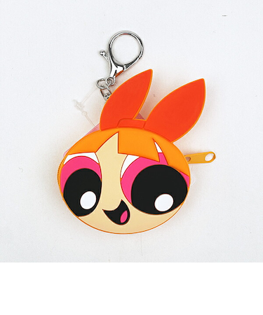 パワーパフガールズ ブロッサム シリコンミニポーチ (オレンジ)