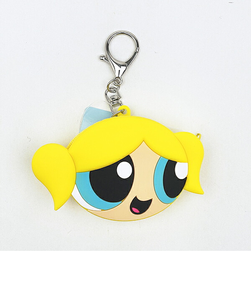 パワーパフガールズ バブルス シリコンミニポーチ (イエロー)