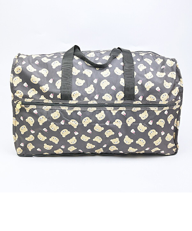 リラックマ 折りたたみボストンバッグ(L) ブラウン トラベル