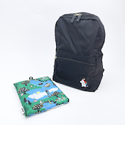 ムーミン リトルミイ 折りたたみリュック ブラック バッグ MOOMIN