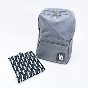 ムーミン ニョロニョロ 折りたたみリュック グレー バッグ MOOMIN