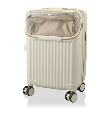 ぬい活 推し活 上パカ ジッパータイプ スーツケース Sサイズ カプセルキャリーバッグ