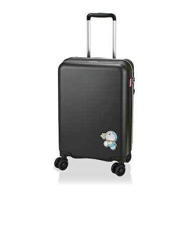 ドラえもん ジッパータイプ スーツケース 33L キャリーケース ブラック