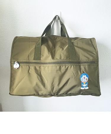 ドラえもん 折りたたみボストンバッグ (M) グリーン