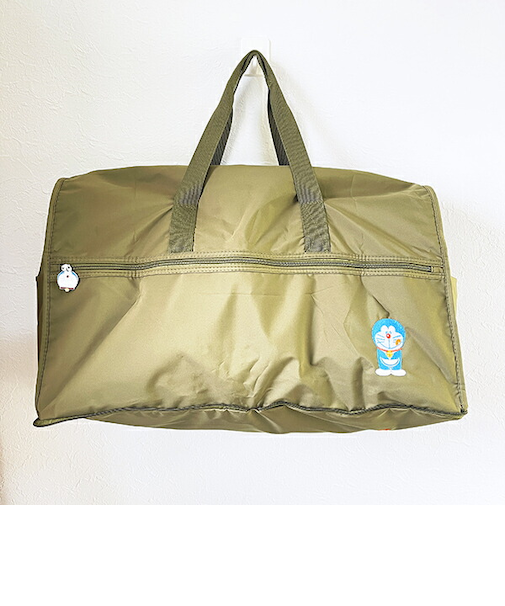 ドラえもん 折りたたみボストンバッグ (L) グリーン