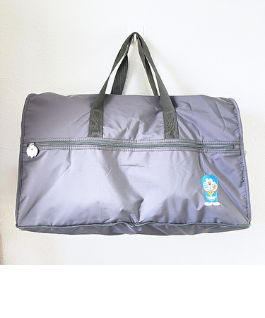 ドラえもん 折りたたみボストンバッグ (L) グレー