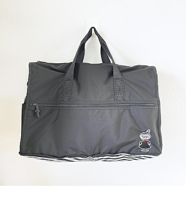 ムーミン リトルミイ 折りたたみボストンバッグ(M) モノトーン MOOMIN