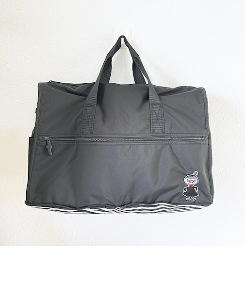 ムーミン リトルミイ 折りたたみボストンバッグ(M) モノトーン MOOMIN