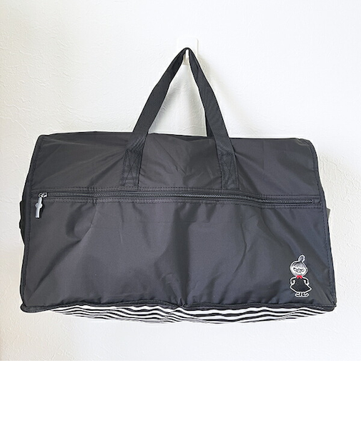 ムーミン リトルミイ 折りたたみボストンバッグ(L) モノトーン MOOMIN