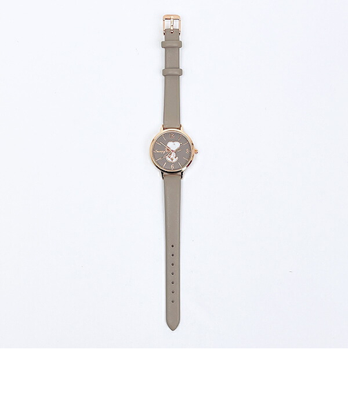 スヌーピー シェルウォッチ 腕時計 ベージュ SNOOPY