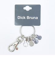 ミッフィー miffy 4連タイニーチャーム キーホルダー モノクロ(フェイス)