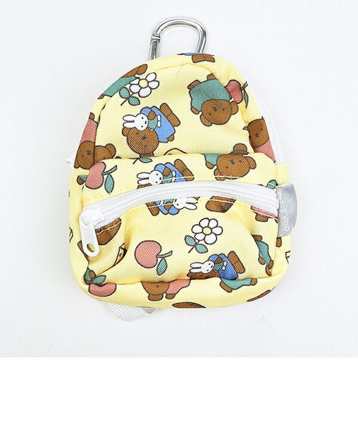 ミッフィー miffy リュック型ポーチ イエロー ぬい活