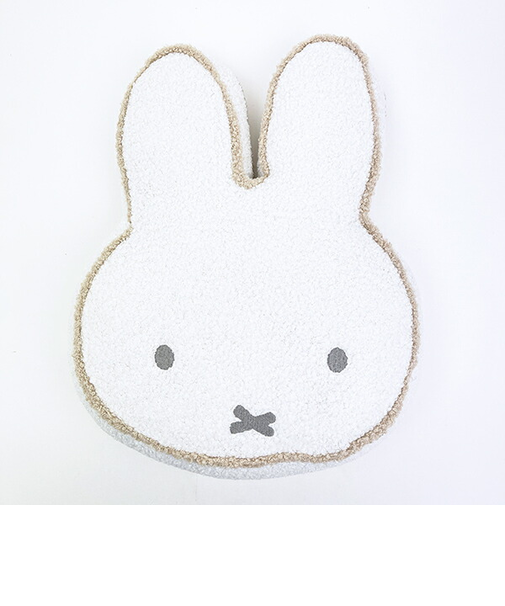 ミッフィー miffy パイピングクッション ノーマル アイボリー