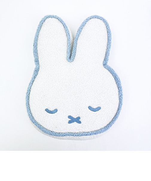 ミッフィー miffy パイピングクッション すやすや アイスグレー