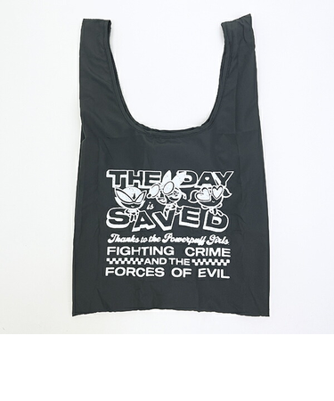 パワーパフガールズ エコバッグ ブラック パワパフ