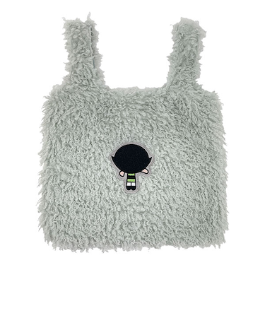 パワーパフガールズ バターカップ ふわふわトートバッグ グリーン パワパフ