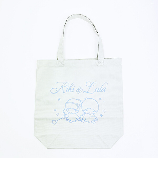 サンリオ キキララ トートバッグ(星空レトロ) ライトグレー Sanrio