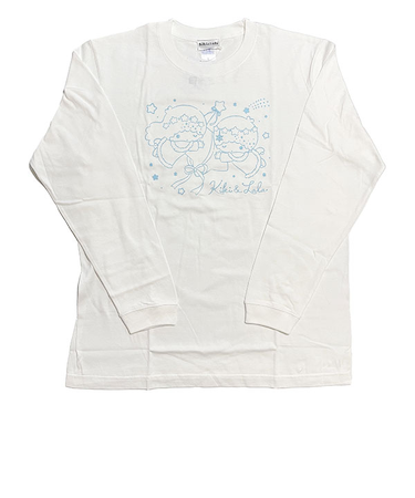 サンリオ キキララ ロングTシャツ(雪灯りのファンタジー) ホワイト 長袖 アパレル Sanrio